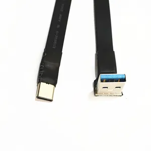 FFC Flat USB Typ C Kabel Flat Thin Ribbon Fpv Kabel Typ C 90 Grad für FPV