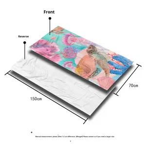 Nouvelle serviette de <span class=keywords><strong>plage</strong></span> double face absorbante à séchage rapide en microfibre personnalisée imprimée - Product Image 3