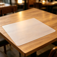 Set de table en PP transparent mat de qualité alimentaire, résistant à la chaleur, imperméable, anti-graisse, flexible, enroulable, avec logo/design graphique personnalisé
