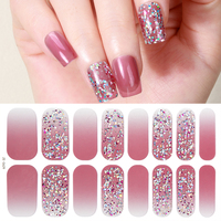 Kit de Décoration d'Ongles DIY : Autocollants Scintillants Non Toxiques, Bandes de Vernis, Fournitures pour Ongles