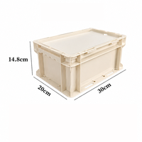 Boîte de rangement avec logo personnalisé, en plastique blanc, empilable, avec couvercle en acrylique personnalisé, boîte de rangement pour le camping, boîte cadeau pour l'emballage de cadeaux