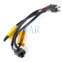 2 PCS H11 9006 9005 H1 H7 Resistor Dekoder Lampu Kabut Lampu Depan LED 50W 6ohm Resistor Beban Kabel Harness untuk Mobil