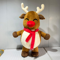 MOQ 1 pièce, Costume de mascotte gonflable géant de Noël, personnages de dessins animés animaux (Père Noël, Bonhomme de neige, Renne, Élan, Cerf)
