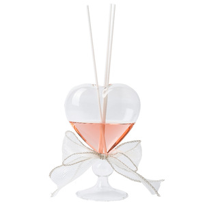 HESHES <b>Reed</b> <b>Diffuser</b> Heart Shape Glass Bottle 90-120 Days Fresh Air Scented For Bedroom Living Room Bathroom - Product Image 5