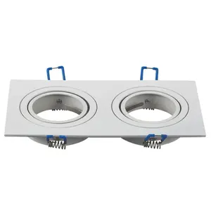 Portalamparas bidirezionale bianco, design moderno, installazione facile, ideale per decorazione e ottimizzazione dell'illuminazione in - Product Image 1