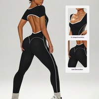Leggings Deportivos de Verano para Mujer, Sin Costuras, de Cintura Alta, Ajustados, con Costuras Visibles, para Correr y Hacer Ejercicio
