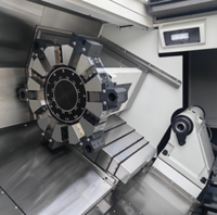 Tour CNC à banc incliné, nouveau centre de tournage robuste 12 axes, 4 broches, haute précision pour le contrôle de la rotation des métaux