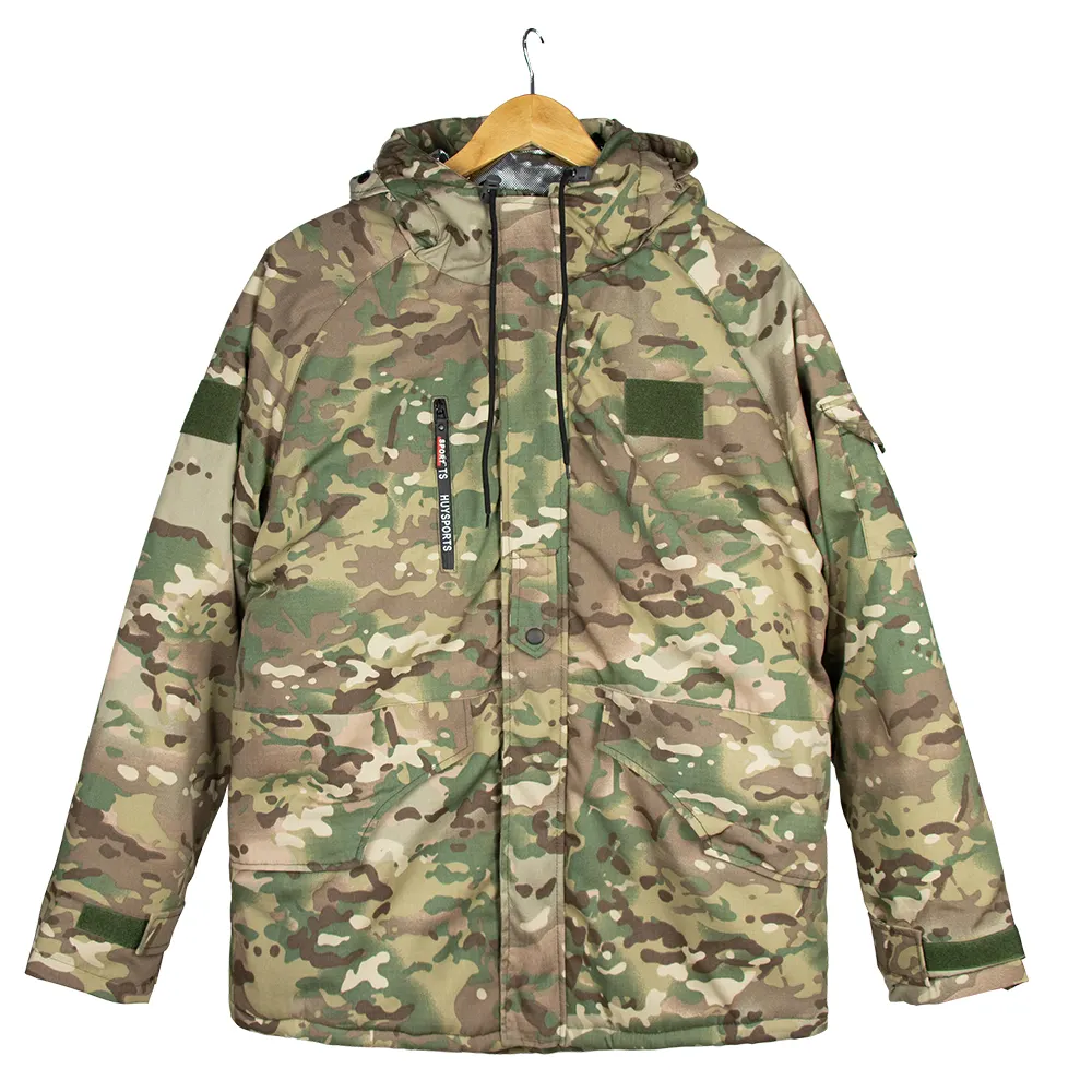 Outdoor Heat Reflection Tactical Padded Clothes Jacket Winter Warm Camouflage Plus Size men's Coat Tactical Jacket