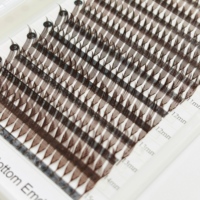 Extensions de cils Neelash Deep Dark Color Anime Spike Lashes 8MM 25MM, cils préfabriqués effet 3D, sans cruauté, en PBT coréen