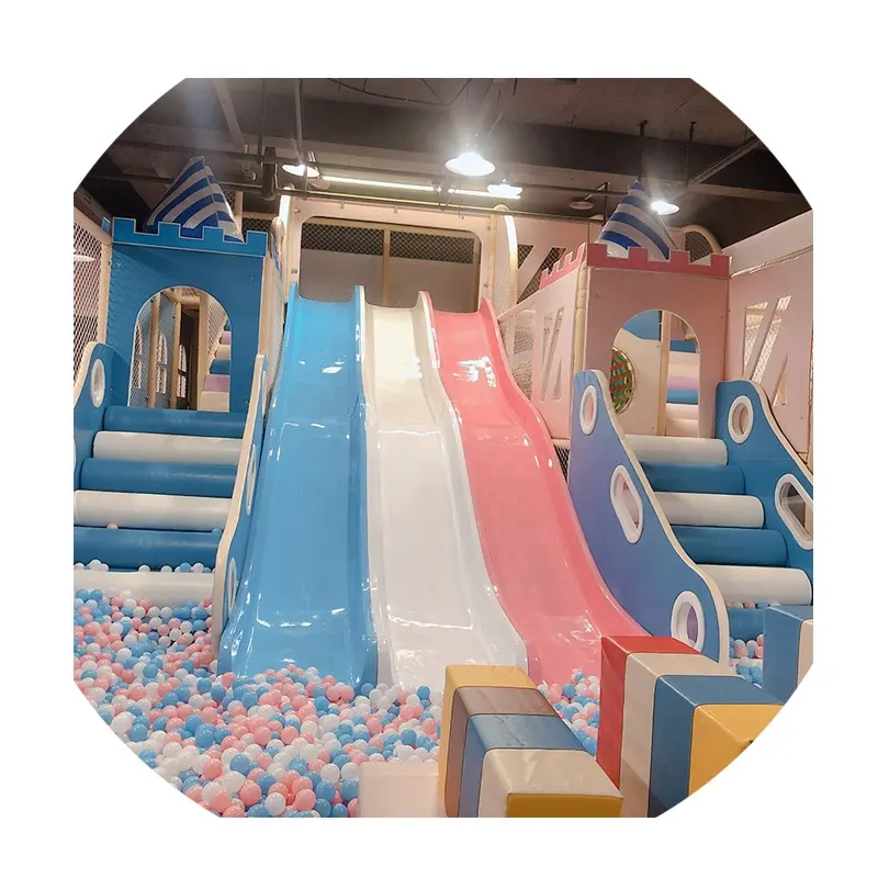 Plastic Slide Kleinkind Soft Play Equipment Indoor-Spielplatz