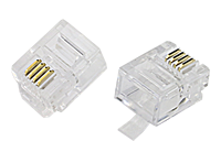 Connecteur mâle NT-LINK 3U-50U plaqué or RJ11 6P4C RJ12 6P6C CAT3 UTP prise modulaire
