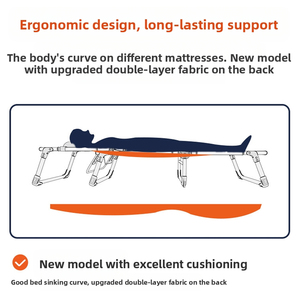 E-RIKE Ultralight Có Thể Gập Lại Giường Cũi Thép Oxford 200Kg Nhiệm Vụ Nặng Nề Có Thể Điều Chỉnh Chiều Cao Cũi Ngủ - Product Image 6