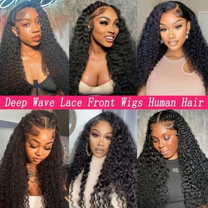 Parrucche Lace Front 13x4 Deep Wave all'Ingrosso in Capelli Umani Densità 200% Parrucche Frontal Ricce per Donne di Colore Colore Naturale <span class=keywords><strong>30</strong></span> Pollici - Product Image 5