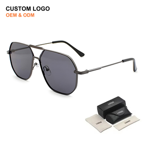 Wholesale Fashion UV400 Protection Custom Logo Sun Glasses Classic Double Beams Men Metal Sunglasses with High Quality - Product Image 1