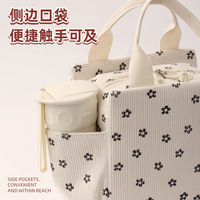 Sac repas carré pliable isotherme Runhui RH2470 – Nouveau sac à lunch portable pour le travail et les étudiants – Style minimaliste moderne