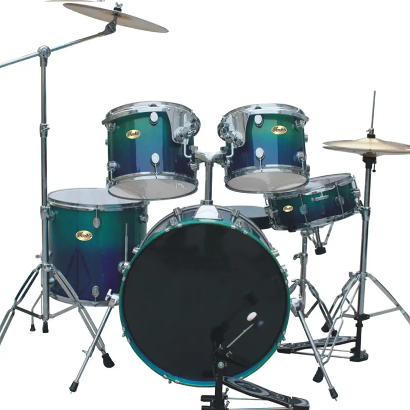 Drumset profissional para iniciante, nível de entrada, instrumento musical de percussão, conjunto de cilindros baratos