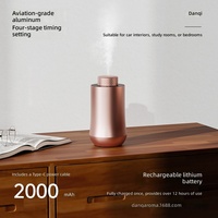 Diffuseur d'air frais pour voiture en métal Danqi, best-seller, alimenté par USB, capacité de 510 ml, minuterie, parfumage automatique tactile, ions négatifs