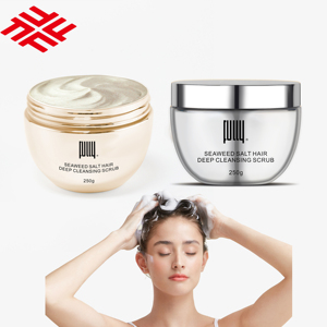 Usine Personnaliser Marque Emballage Cheveux Nettoyage Shampooing ENTIÈREMENT Algues Sel Cheveux Nettoyage En Profondeur Gommage - Product Image 1