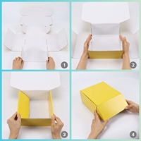 Flache Verpackung Easy Fold Multi Colors Party Favor Karton Versand kartons für Klein unternehmen Verpackung Versand zubehör