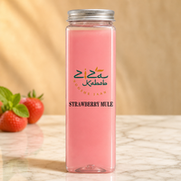 Bouteilles en plastique pour jus de fruits en gros, 380 ml, 500 ml, 650 ml, bouteilles en plastique PET jetables, forme carrée, bouteilles transparentes personnalisées