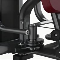 Machine papillon à assise en acier pour l'entraînement de la force pectorale, équipement d'exercice commercial pour salle de sport avec bras réglables et pile de poids de 80 kg