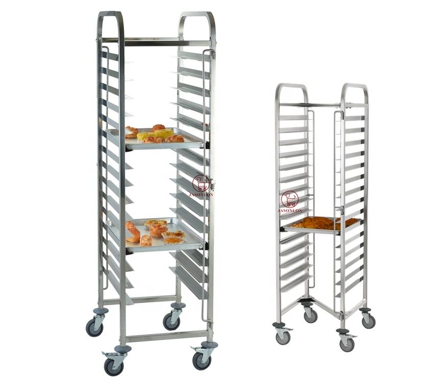 Mobile Bakery Tray Trolley Stainless Steel 304, 16-Tier