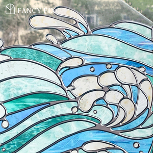 <span class=keywords><strong>Film</strong></span> décoratif statique Ocean Melody, sans colle, bricolage pour bureaux et locations, échantillon gratuit - Product Image 1