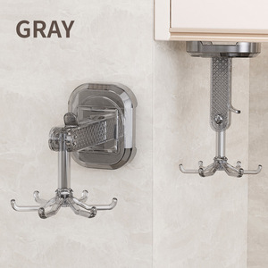 Multi <strong>Functional</strong> Six Claw Rotating Suction Cup <strong>Hook</strong> in Stock Bathroom No Drilling Wall Mounted Kitchen Wall Mounted Strong <strong>Hook</strong>