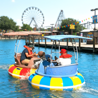 Bateaux électriques gonflables à pare-chocs QIQU en HDPE de qualité industrielle, étanches, avec pistolets à eau pour adultes et enfants