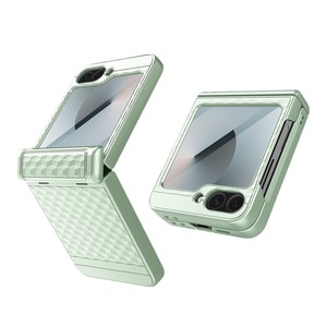 Funda Protectora con Resorte y Cobertura Total para Samsung Galaxy Flip 6, Diseño Antigolpes de TPU y PC con Patrón de Diamantes - Product Image 5