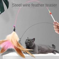 Jouet interactif pour chat en plastique écologique de haute qualité, vente en gros, avec éléments naturels