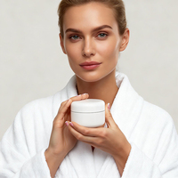 Plastique biodégradable PP 150g 200g 250g Pot de crème à large bouche Bouteille de lotion de sommeil 4oz Crème cosmétique Conteneurs vides à vendre