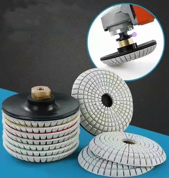 100 mm diamond convex polishing pads wet use for grinding and polishing quartz marble and granite