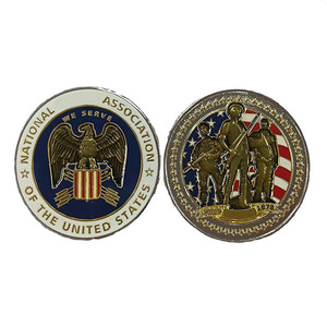 เหรียญที่ระลึกสังกะสีแบบกำหนดเอง คุณภาพสูง ขอบเพชร เคลือบ UV แสดงถึงคุณค่าขององค์กรและภูมิภาค ไม่มีสินค้าในสต็อก - Product Image 6