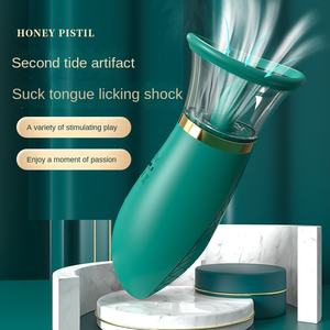 Grensoverschrijdende Vrouwelijke Masturbatie Dildo Vibrator Explosie-Inducerende Cunnilingus Borstmassageapparaat Tong Likken Seksproduct - Product Image 1