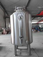 Cuve à bière brillante en acier inoxydable de 400 L à double enveloppe pour la fermentation et le stockage de la bière