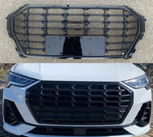 Parrilla Central de Parachoques de Alta Calidad, Parrilla Negra de Alta Configuración Compatible con <span class=keywords><strong>AUDI</strong></span> <span class=keywords><strong>Q3</strong></span> SQ3 2020-2023 F3 - Product Image 1