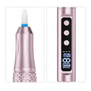 Lime à ongles électrique portative de type stylo avec embout de ponçage, sans fil, légère, pour débutants, manucure à domicile - Product Image 3
