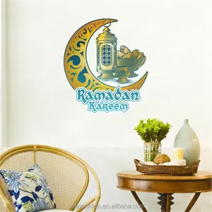 Исламский Рамадан 2022, украшения для дома, наклейка на стену, Праздничные наклейки, товары Рамадан для исламских мусульманских украшений для дома