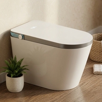 WC intelligent monobloc à poser au sol, avec bidet électrique automatique, abordable, pour salle de bain