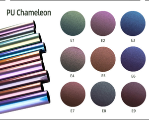Rouleaux de vinyle thermocollant caméléon PU Guangyintong Easyweed, résistants aux hautes températures, imprimés par gravure, pour vêtements (Zhejiang) - Product Image 2