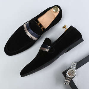 Nouvelles chaussures de pêcheur en cuir pour hommes, décontractées, en daim de mouton, à lacets carrés, respirantes, antidérapantes, légères, pour le bureau et la carrière - Product Image 3