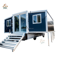 Maison conteneur expansible préfabriquée de luxe, 2 ou 3 chambres à coucher, conception pliable modulaire portable pour hôtels, villas ou maison de vie mobile