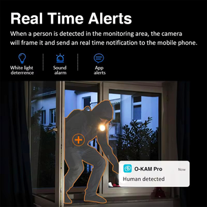 מצלמת אבטחה פנימית זיהוי גז עשן פורמלדהיד זיהוי אנושי חכם אחסון ענן חיישן CMOS 3MP סיבוב-הטיה - Product Image 6