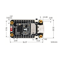 Placa de desarrollo ESP32 C6, pantalla LCD de 1,47 pulgadas con lámpara RGB, ranura SD, compatible con Arduino
