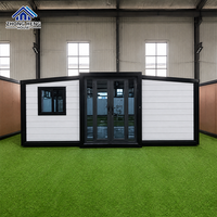 Maison préfabriquée à double aile de 20, 30 ou 40 pieds, 1 à 4 chambres, avec plan de configuration personnalisé, maison-conteneur moderne