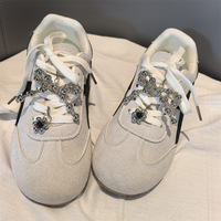 Breloques de chaussures en perles, chaîne, pendentif fleur, décorations pour lacets, accessoires DIY pour baskets, ornements décoratifs pour lacets de chaussures
