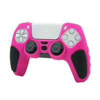 Housse de protection en silicone texturé ergonomique, antidérapante, résistante à la transpiration, bicolore et lavable pour manette PS5 DualSense, accessoires PS5