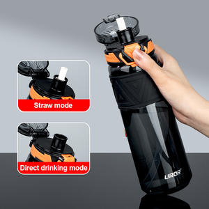 OEM Fabrika Özel Üretim 800ml Spor Su Matarası BPA İçermeyen Kapaklı Pipetli Tritan Koşu Matarası 600ml 20oz 27oz Boyutları - Product Image 4