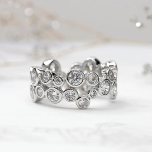 Geometric Round <b>Ring</b> For Women Unique <b>Circle</b> Design Finger Jewelry Daily Fashion Accessory - Product Image 1